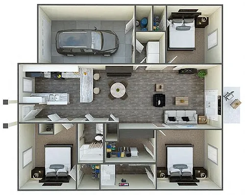 Floor plan The Manor (w Garage)