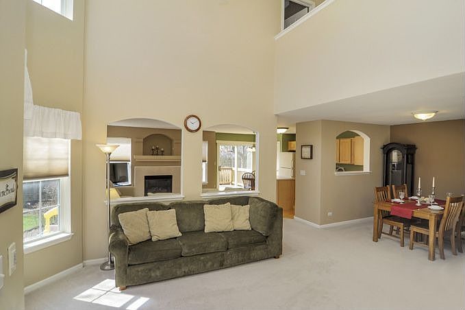 Open, flowing floor plan