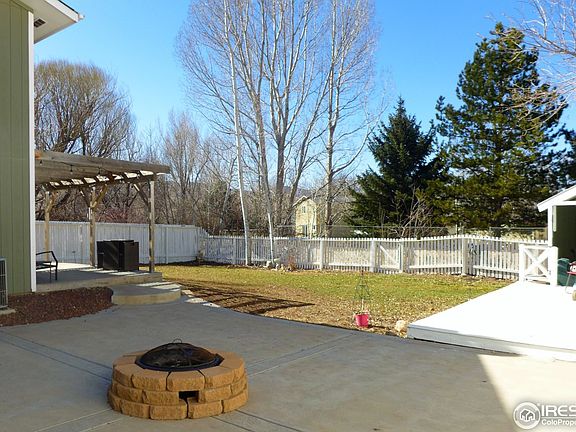 Large concrete patio