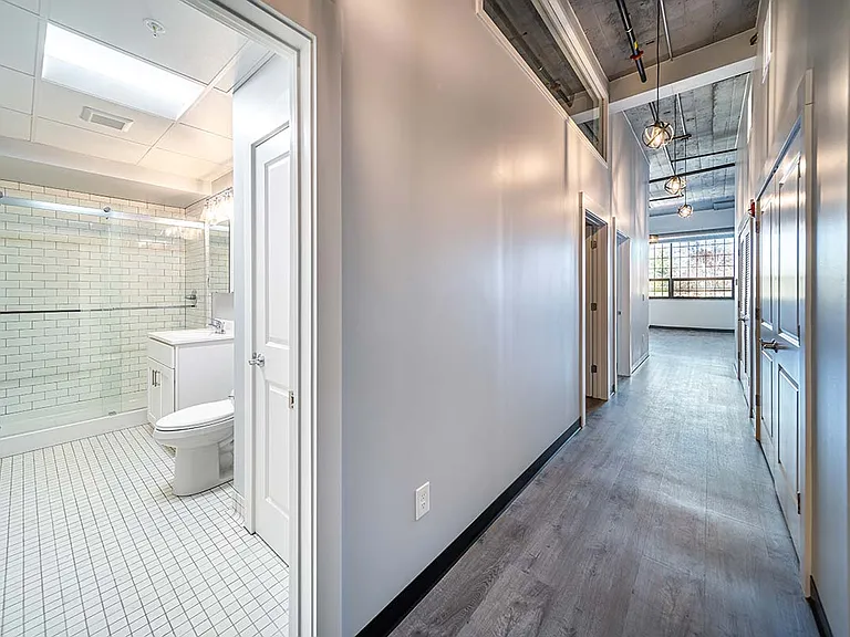 Bath and hallway