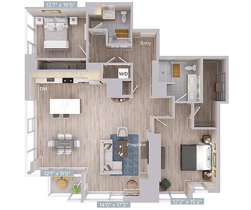Floor plan B13PS-1593