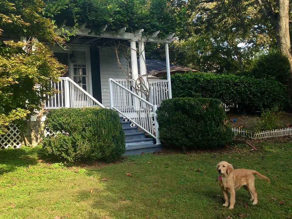 Fenced in front and back yard for dogs.