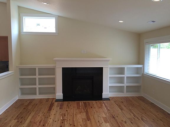 great room with gas fireplace