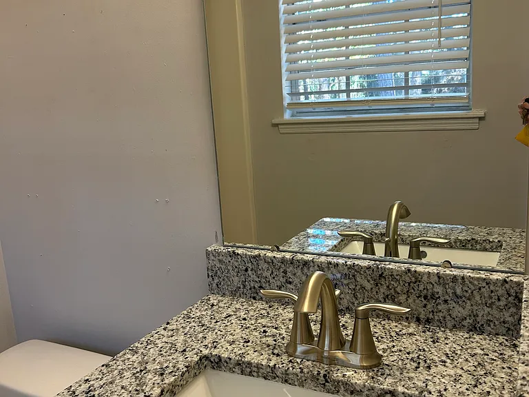 Master Bathroom with Newly Installed Granite