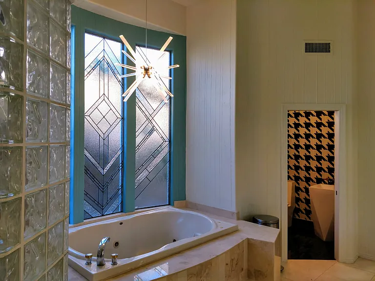 Custom leaded glass wall