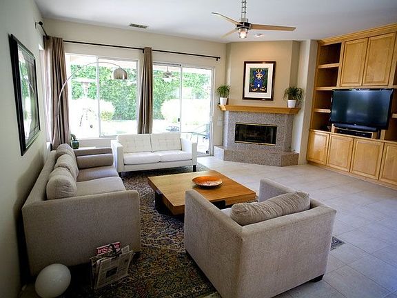 Family Room with built--in
