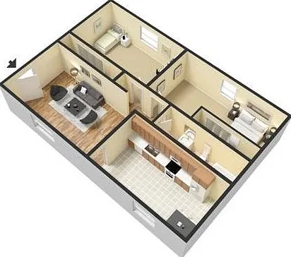 Two Bedroom One Bath 950 Square Feet Two Bedroom One Bath 950 Square Feet