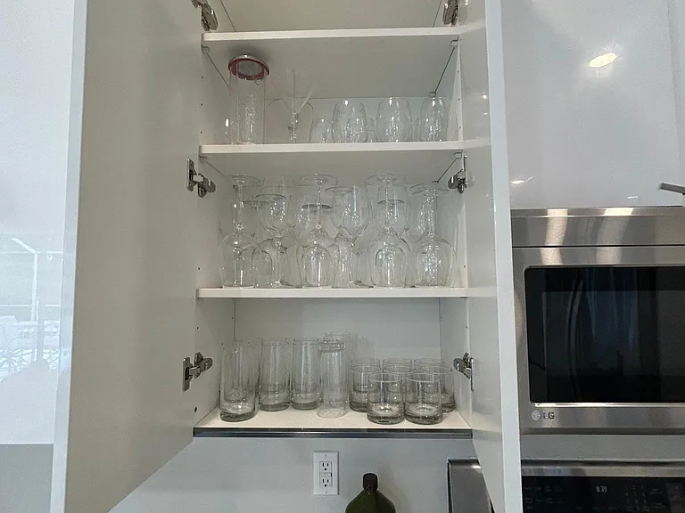 Fully Stocked KItchen , glasses
