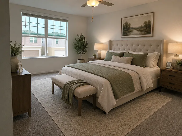 Luxurious Primary Spa Bath
Retreat to a spacious spa-inspired primary bath featuring dual vanities, an oversized walk-in shower, private water closet, and dedicated linen storage for comfort and convenience.