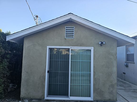 Sliding glass door to back yard.
