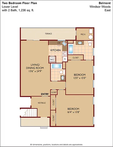 Floor plan $2.15/sq.ft. - The Belmont