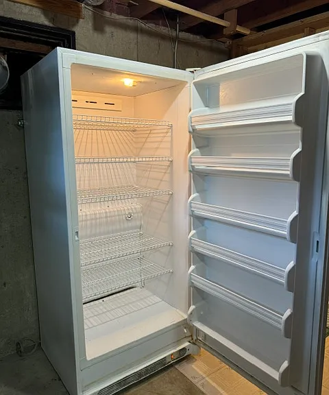 Inside freezer