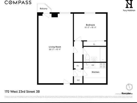 2nd image of 170 W 23rd St APT 3B