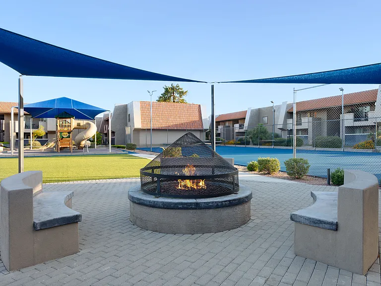 Unwind fireside with friends and neighbors.
