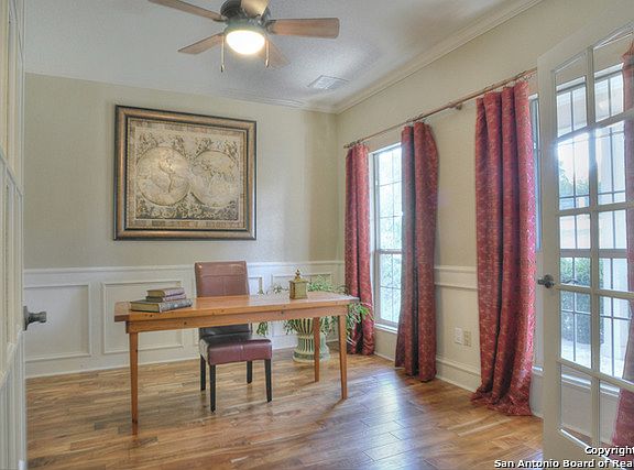 Modern elegance offered in this study off the front entry.