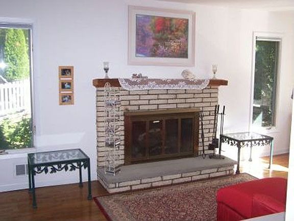 Family room with fireplace