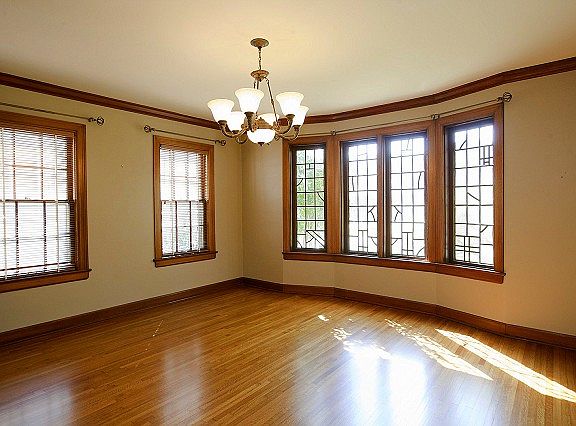 Original windows in the formal dining