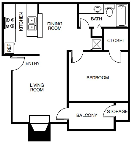Floor plan 1B Renovation 3