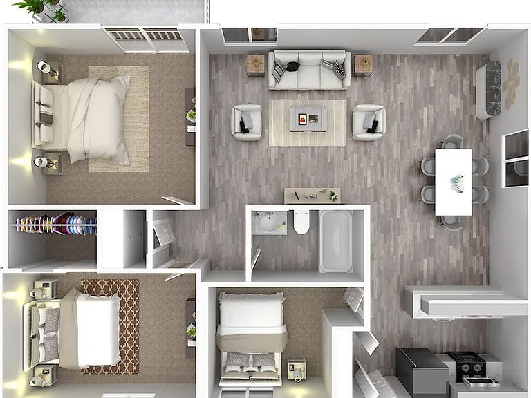 3 Bedroom x 1 Bathroom 3 Bedroom x 1 Bathroom