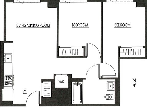2nd image of 266 W 96th St #1704