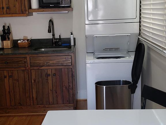 Stack washer and dryer