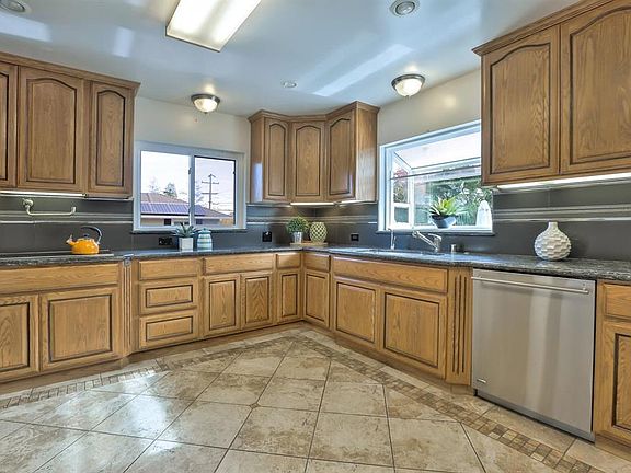 Recessed lighting in kitchen has been installed