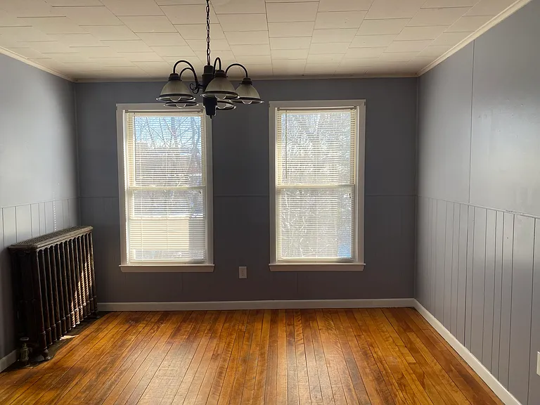 Dining room with hardwood floors