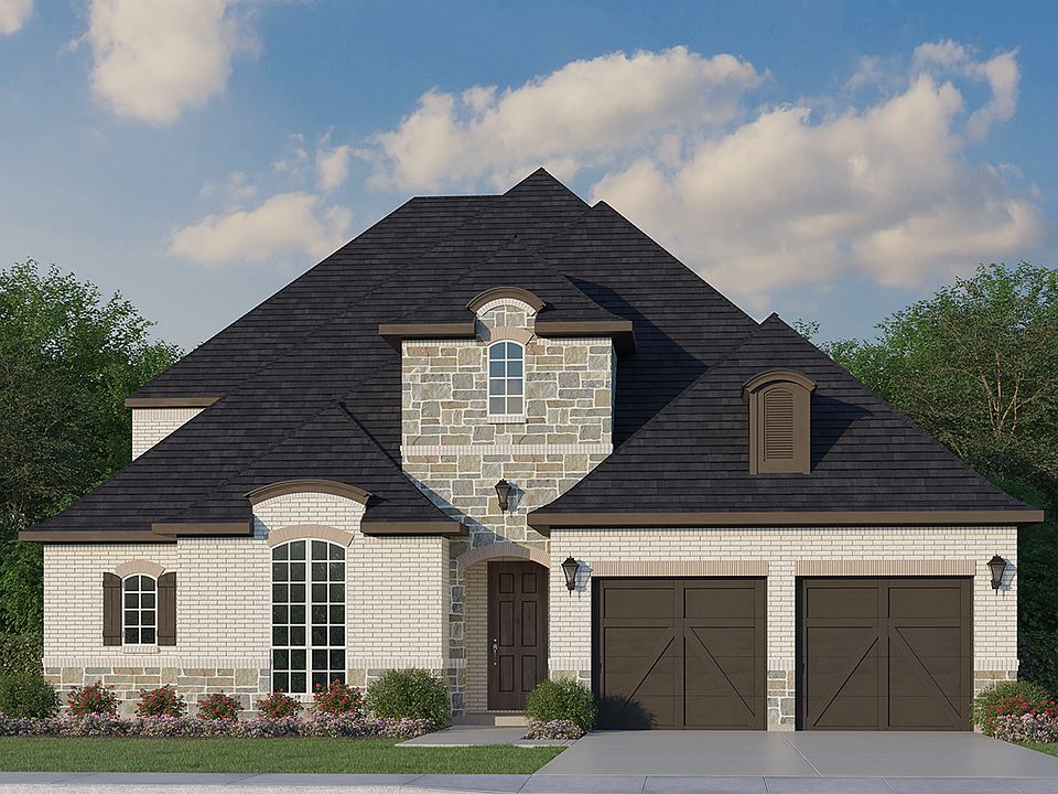 Plan 1635 Elevation C with Stone