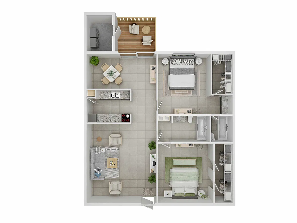 Floor plan 2X2-D
