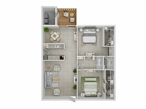 Floor plan 2X2-D