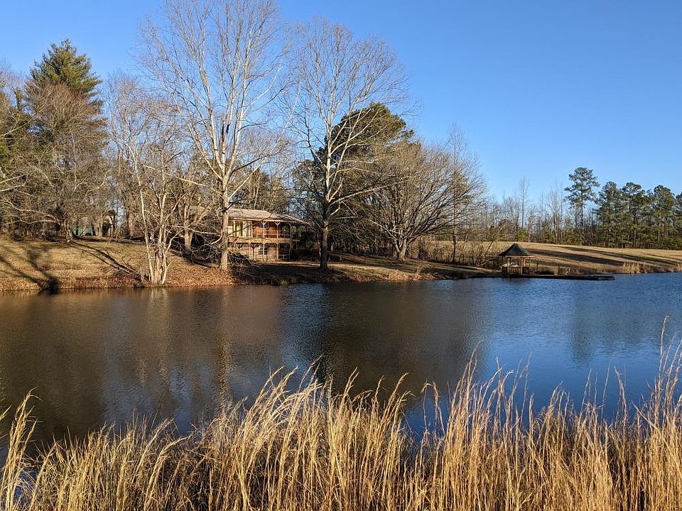 Back of main house facing west along the south pond