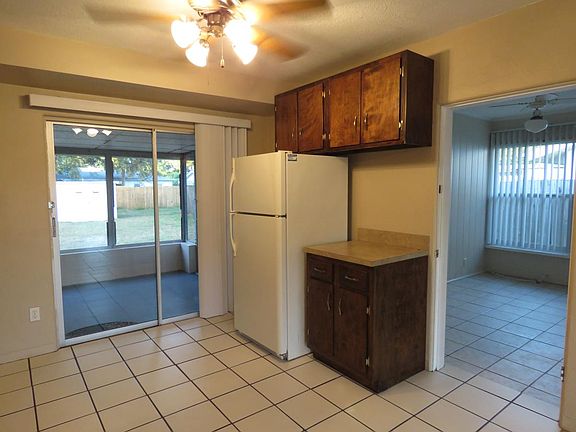 Kitchen opens to screen patio
