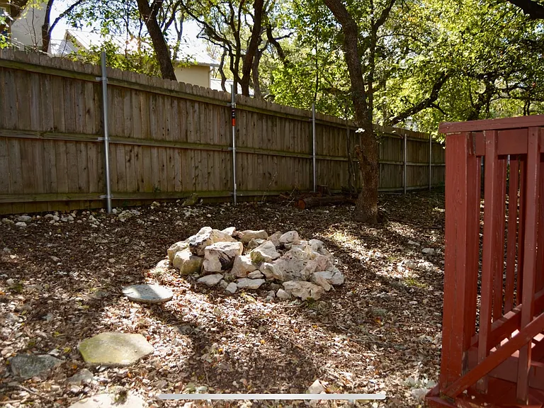 Firepit in back yard