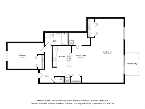 Floor plan Peony Deluxe