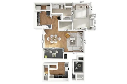 Floor plan 1B1