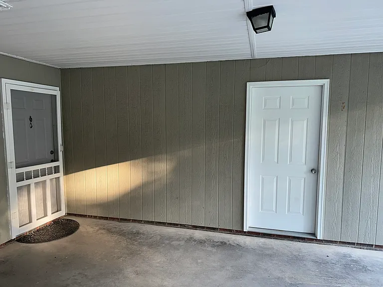 Carport door and storage room door