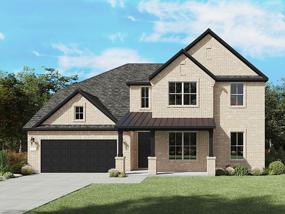 The Electra, a two-story new home design shown with home exterior FC 202