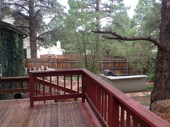 Deck& BBQ, apple trees