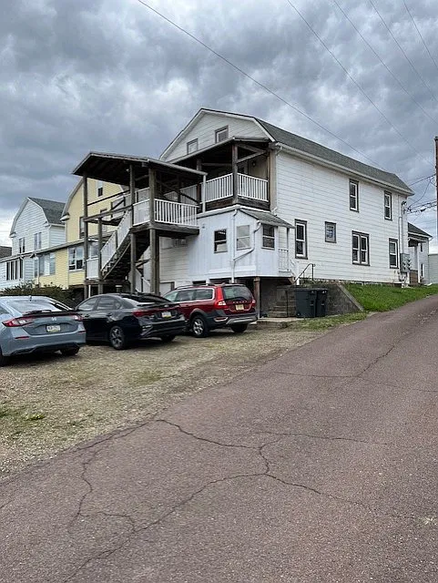 Entrance in Back of Building for second floor apartments.