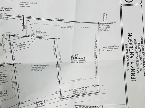 Sidden St, Mount Airy, NC 27030