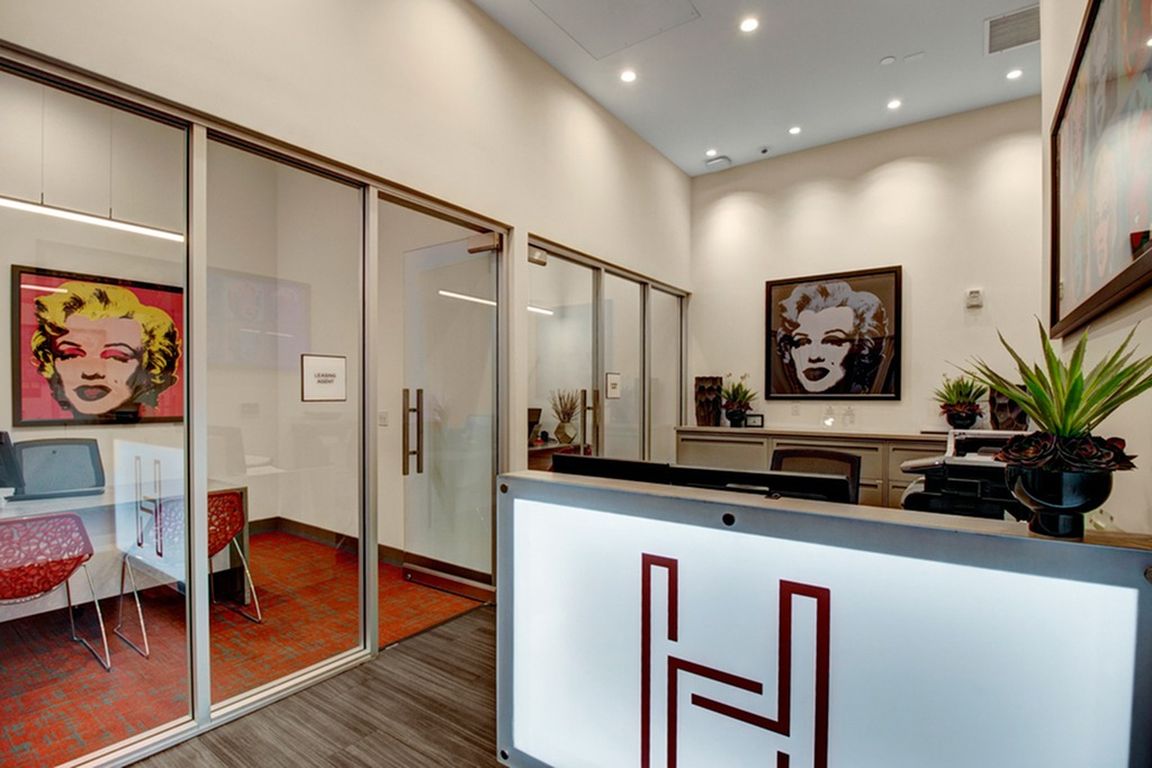 Harlow Front Office: Welcoming Reception Area for Residents and Visitors