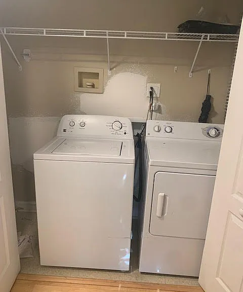Full sized washer & dryer in the condo.