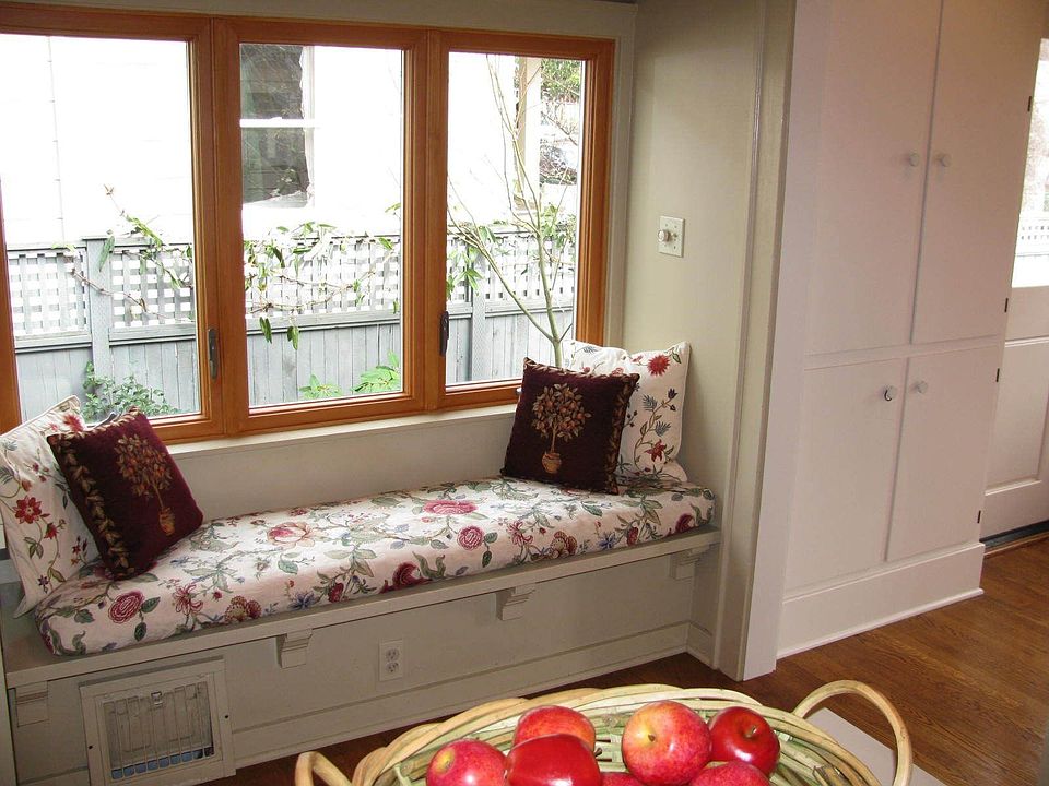 ...and window seat, pastry slab, breakfast bar and other extras!