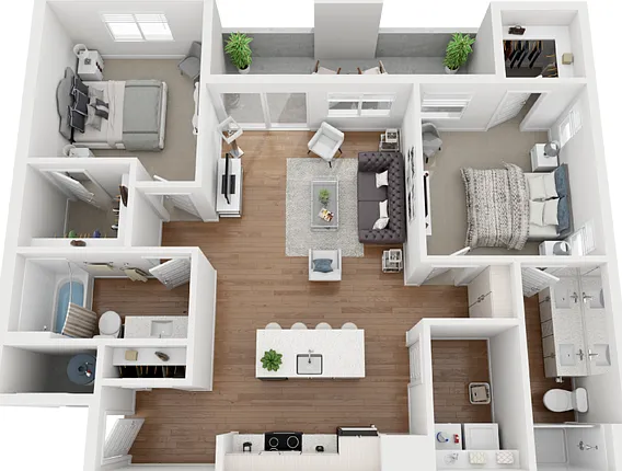 2 Bedroom | 2 Bath 2 Bedroom | 2 Bath