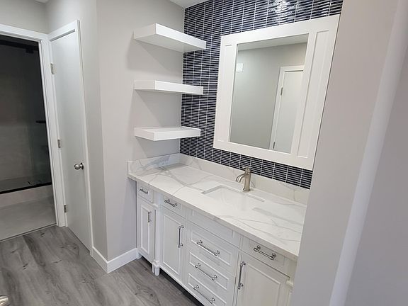 Bathroom completely remodeled