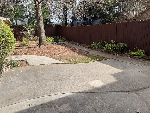 Fenced Back  Yard and Patio
