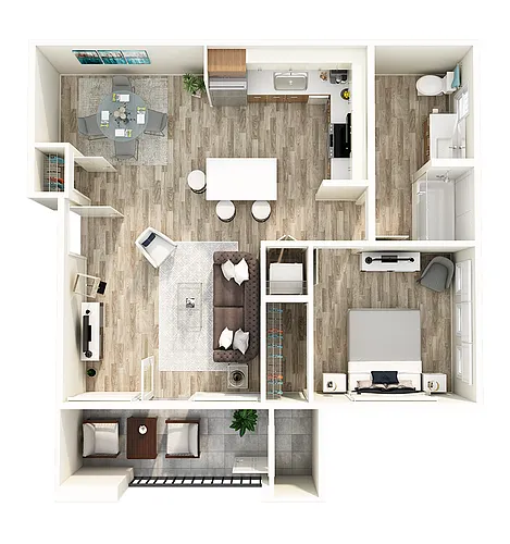 Floor plan 1X1