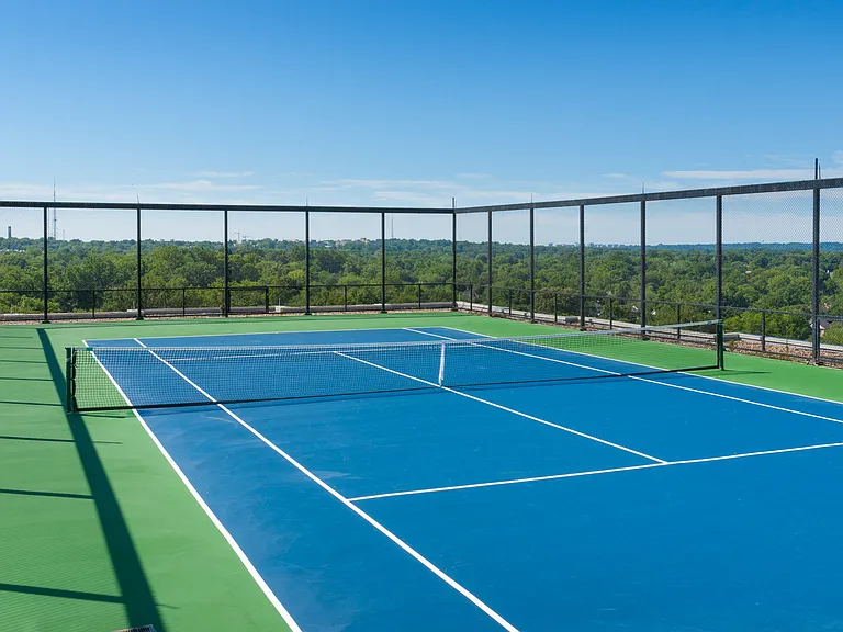 Challenge friends to a game at your tennis court