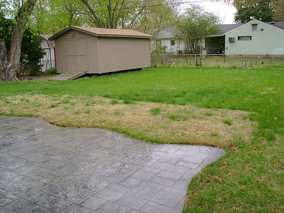 Large Back yard with Shed