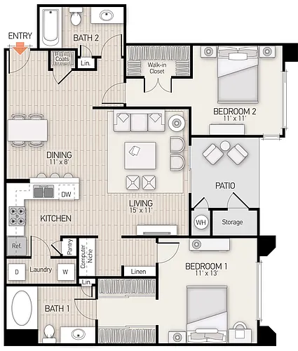 Floor plan Plan E